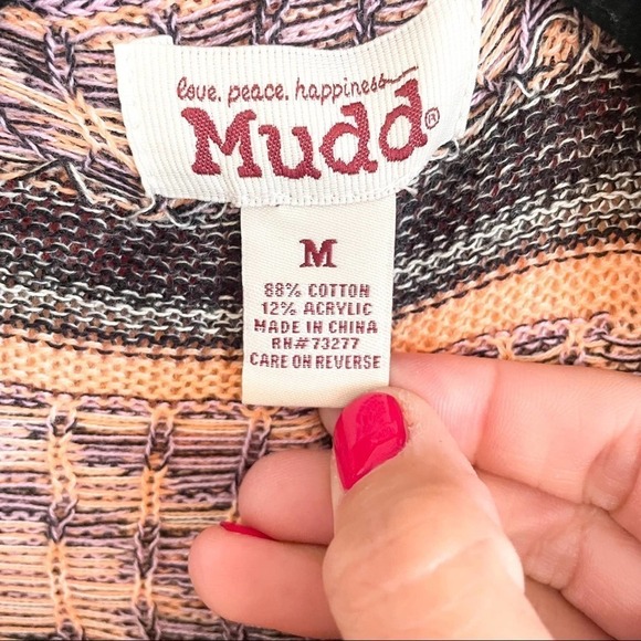 Y2K Vintage Mudd Southwestern Knit Sweater M - Picture 11 of 11